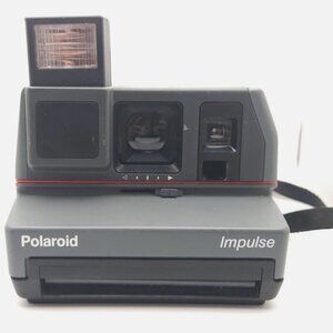 Vtg Polaroid Impulse Instant Film Camera w Strap Made in USA - UNTESTED